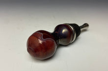 Load image into Gallery viewer, Crystalline Glazed Bottle Stopper- Ruby #3