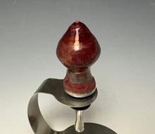 Load image into Gallery viewer, Crystalline Glazed Bottle Stopper- Ruby #4