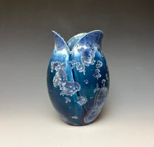 Load image into Gallery viewer, Tulip Vase- Atlantic Storm Blue #1