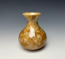 Load image into Gallery viewer, Iced Caramel Crystalline Glazed Mini Vase #2