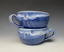 Load image into Gallery viewer, Purple and White Soup Mug