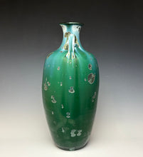 Load image into Gallery viewer, Jade Green Crystalline Glazed Amphora