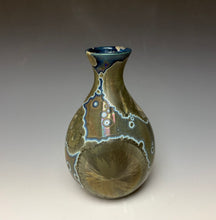 Load image into Gallery viewer, Antique Bronze Galaxy Crystalline Glazed Mini Vase 2
