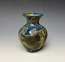 Load image into Gallery viewer, Cobalt Galaxy Crystalline Glazed Mini Vase 5