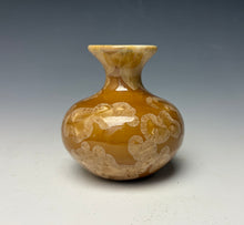Load image into Gallery viewer, Iced Caramel Crystalline Glazed Mini Vase 3