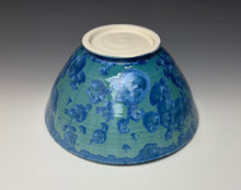 Load image into Gallery viewer, Teal Crystalline Glazed Bowl