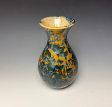 Load image into Gallery viewer, Blue and Orange Crystalline Glazed Vase 3