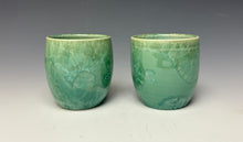 Load image into Gallery viewer, Light Green Crystalline Sake Cup