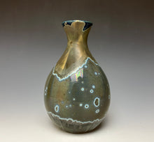 Load image into Gallery viewer, Antique Bronze Galaxy Crystalline Glazed Mini Vase 2