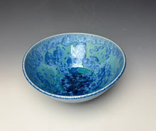 Load image into Gallery viewer, Teal Crystalline Glazed Bowl