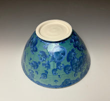 Load image into Gallery viewer, Teal Crystalline Glazed Bowl