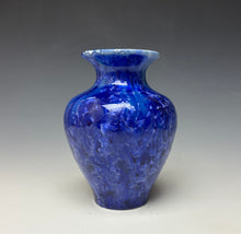 Load image into Gallery viewer, Royal Blue Crystalline Glazed Mini Vase
