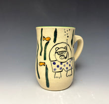 Load image into Gallery viewer, Scuba Pig Mug- Lime Green