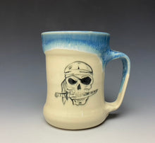 Load image into Gallery viewer, Pirate Skull Mug- Ice Blue