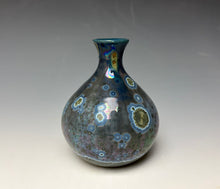 Load image into Gallery viewer, Cobalt Galaxy Crystalline Glazed Mini Vase 7