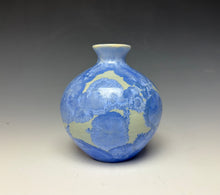 Load image into Gallery viewer, Powder Blue Crystalline Glazed Mini Vase 2