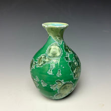 Load image into Gallery viewer, Emerald Green Crystalline Glazed Mini Vase 10