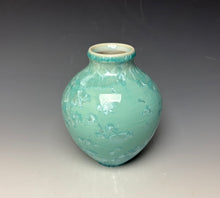 Load image into Gallery viewer, Light Green Crystalline Glazed Mini Vase #6