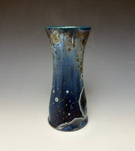 Load image into Gallery viewer, Cobalt Galaxy Crystalline Glazed Vase 3