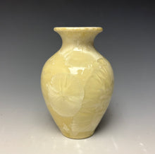 Load image into Gallery viewer, Cream Crystalline Glazed Mini Vase