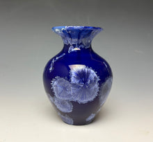Load image into Gallery viewer, Winter Sky Blue Crystalline Glazed Mini Vase #5