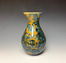 Load image into Gallery viewer, Blue and Orange Crystalline Glazed Vase 3