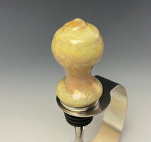 Load image into Gallery viewer, Crystalline Glazed Bottle Stopper- Gold #1
