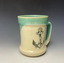 Load image into Gallery viewer, Anchor Mug- Seafoam Green #2