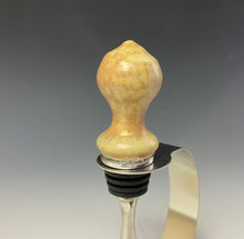 Load image into Gallery viewer, Crystalline Glazed Bottle Stopper- Gold #1