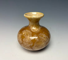 Load image into Gallery viewer, Iced Caramel Crystalline Glazed Mini Vase 3