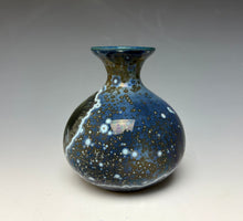 Load image into Gallery viewer, Cobalt Galaxy Crystalline Glazed Mini Vase 2