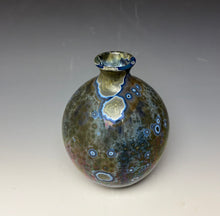 Load image into Gallery viewer, Cobalt Galaxy Crystalline Glazed Vase 6