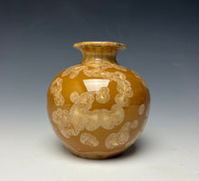 Load image into Gallery viewer, Iced Caramel Crystalline Glazed Mini Vase #7