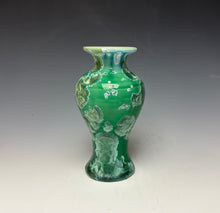 Load image into Gallery viewer, Emerald Green Crystalline Glazed Mini Vase 6