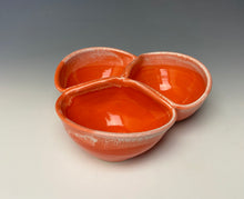 Load image into Gallery viewer, Triple Dip Dish- Intense Orange