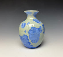 Load image into Gallery viewer, Powder Blue Crystalline Glazed Mini Vase 3