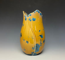 Load image into Gallery viewer, Tulip Vase- Blue and Orange #3