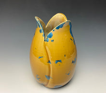 Load image into Gallery viewer, Tulip Vase- Blue and Orange #1