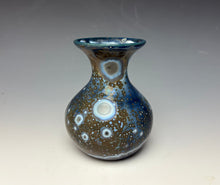 Load image into Gallery viewer, Cobalt Galaxy Crystalline Glazed Mini Vase 3