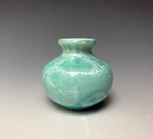 Load image into Gallery viewer, Light Green Crystalline Glazed Mini Vase #4