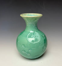 Load image into Gallery viewer, Light Green Crystalline Glazed Mini Vase