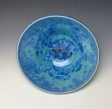 Load image into Gallery viewer, Teal Crystalline Glazed Bowl