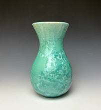 Load image into Gallery viewer, Light Green Crystalline Glazed Vase #2