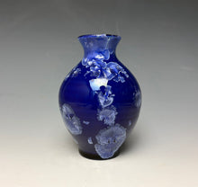 Load image into Gallery viewer, Winter Sky Blue Crystalline Glazed Mini Vase #2