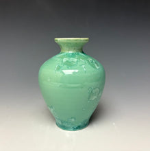 Load image into Gallery viewer, Light Green Crystalline Glazed Mini Vase #3