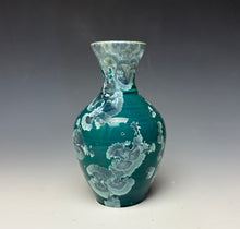 Load image into Gallery viewer, Aqua Crystalline Glazed Mini Vase 2