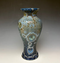 Load image into Gallery viewer, Cobalt Galaxy Crystalline Glazed Vase 9