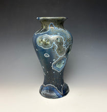 Load image into Gallery viewer, Cobalt Galaxy Crystalline Glazed Vase 13