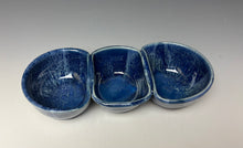 Load image into Gallery viewer, Triple Dip Dish- Deep Blue