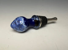 Load image into Gallery viewer, Crystalline Glazed Bottle Stopper- Winter Sky Blue #1